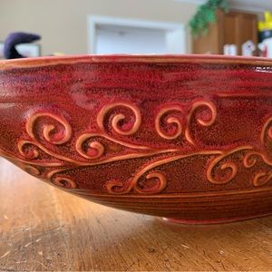 Burgundy / Long / Serving Bowl